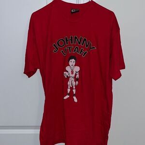 Red Johnny Utah Point Break Keanu Reeves T-Shirt XL Football Uniform Men’s funny